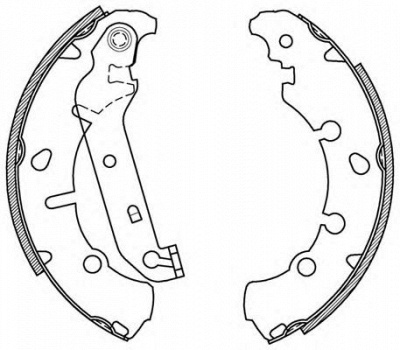 OPEN PARTS bsa206600 -  Комплект тормозных колодок